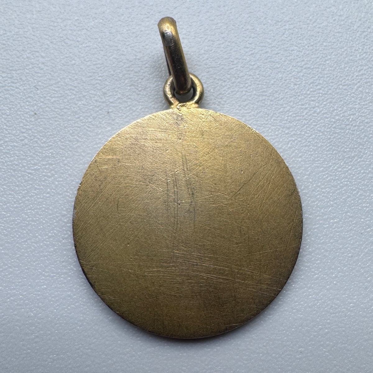 Rare Medaille religieuse ancienne « angelot - gloire à Dieu » - argent massif vermeil