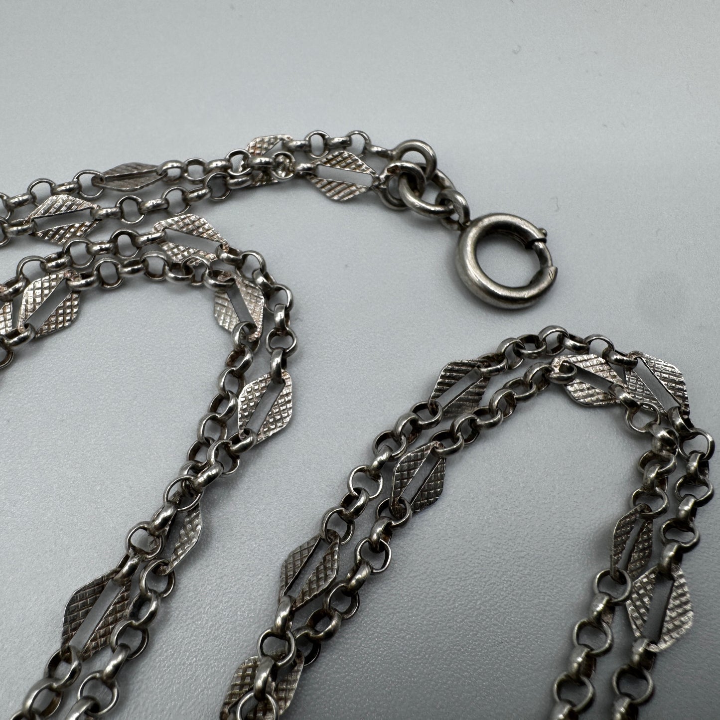 Superbe Sautoir ancien - Argent massif