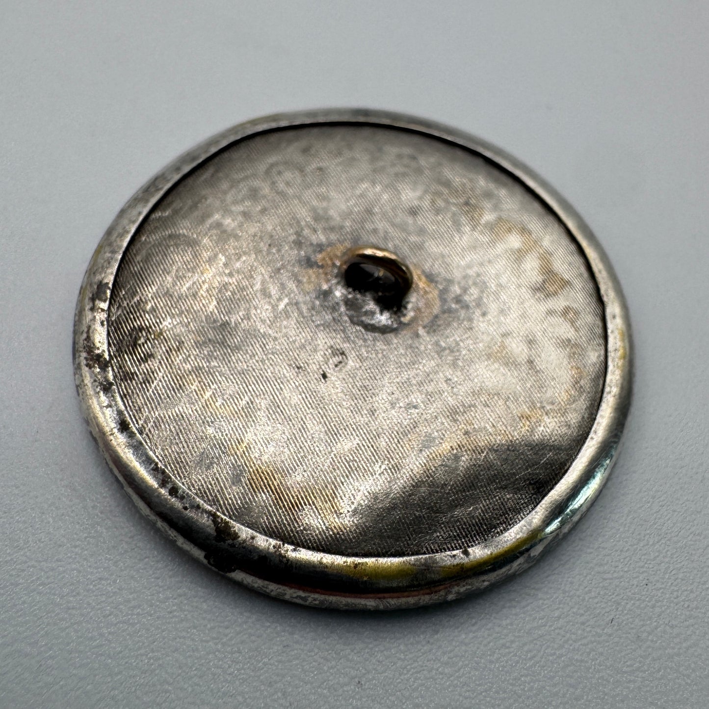 Bouton ancien vers 1900 - métal argenté