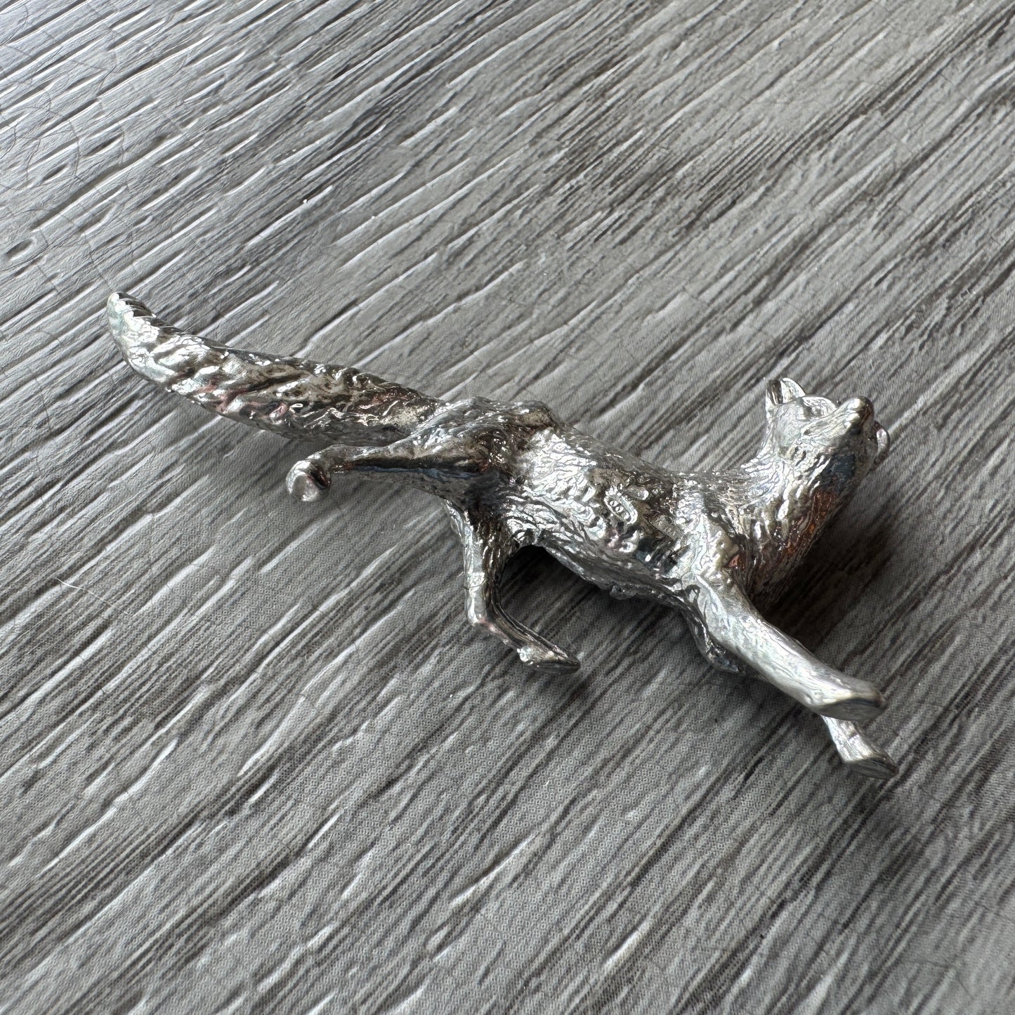Figurine en argent massif « le renard »
