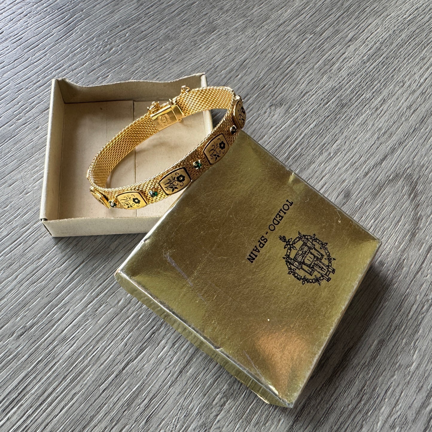 Bracelet vintage RADI - plaqué or Tolède