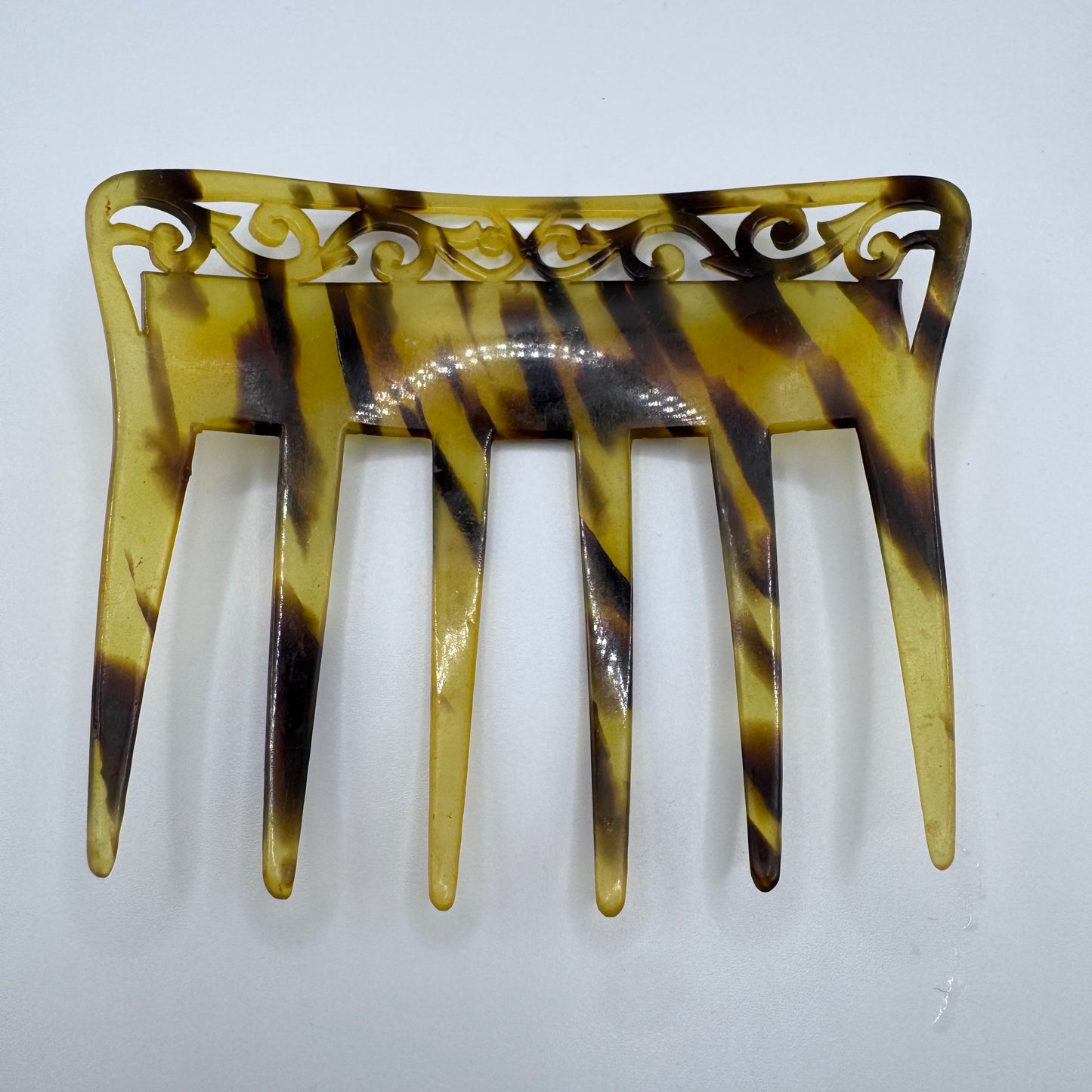 Peigne à cheveux art deco - celluloïd