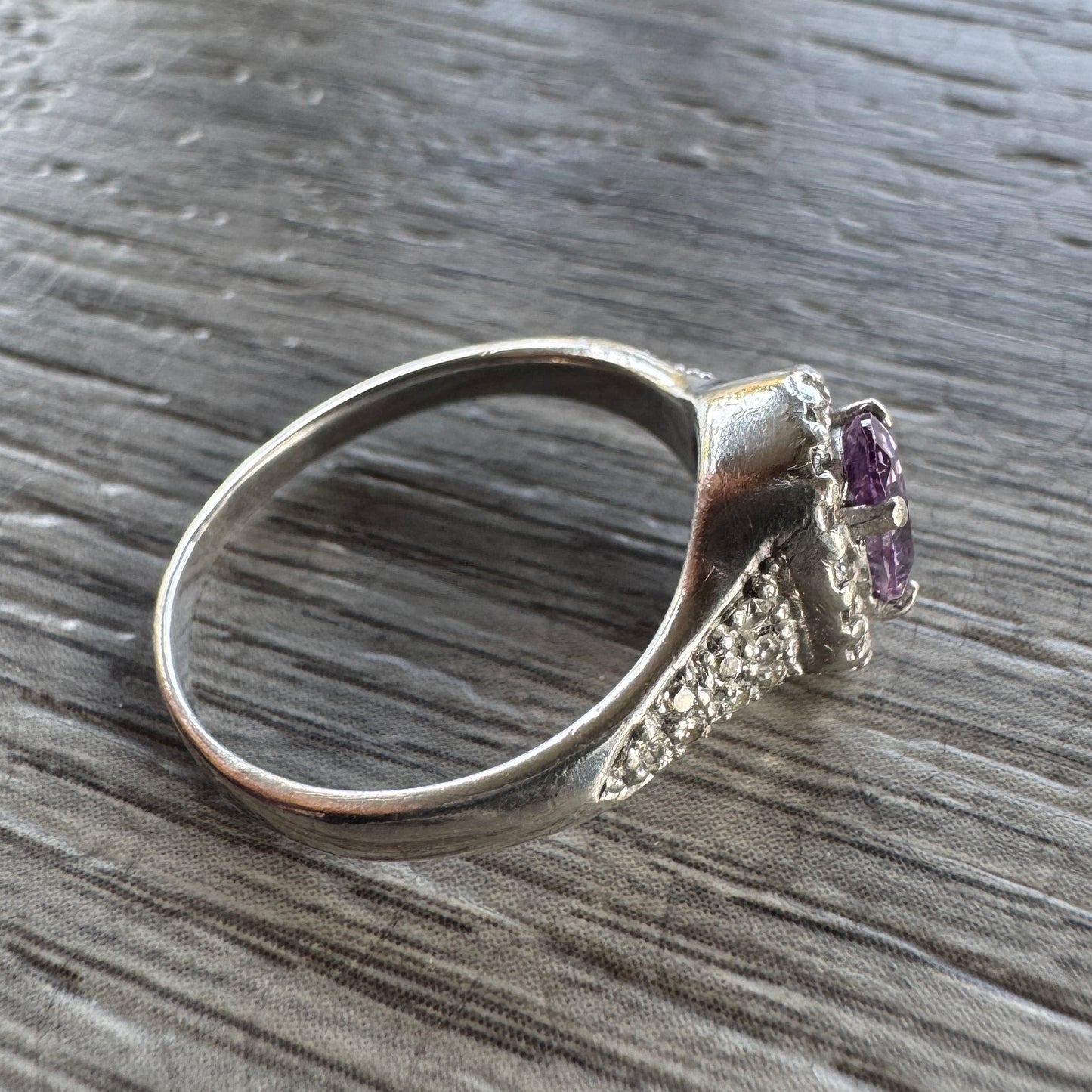 Bague en argent et brillants