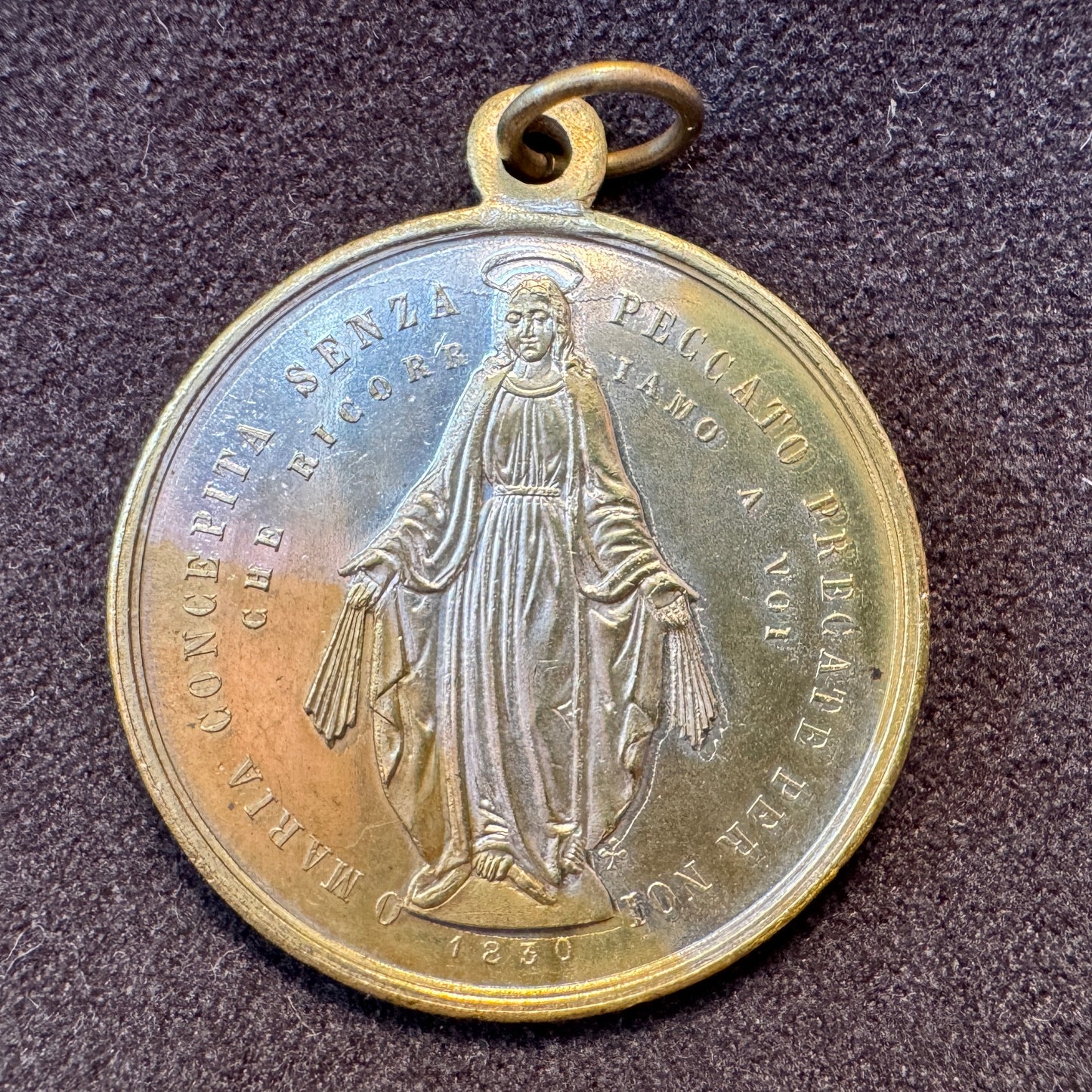 Médaille religieuse ancienne XIXeme - « Pape Pie IX »