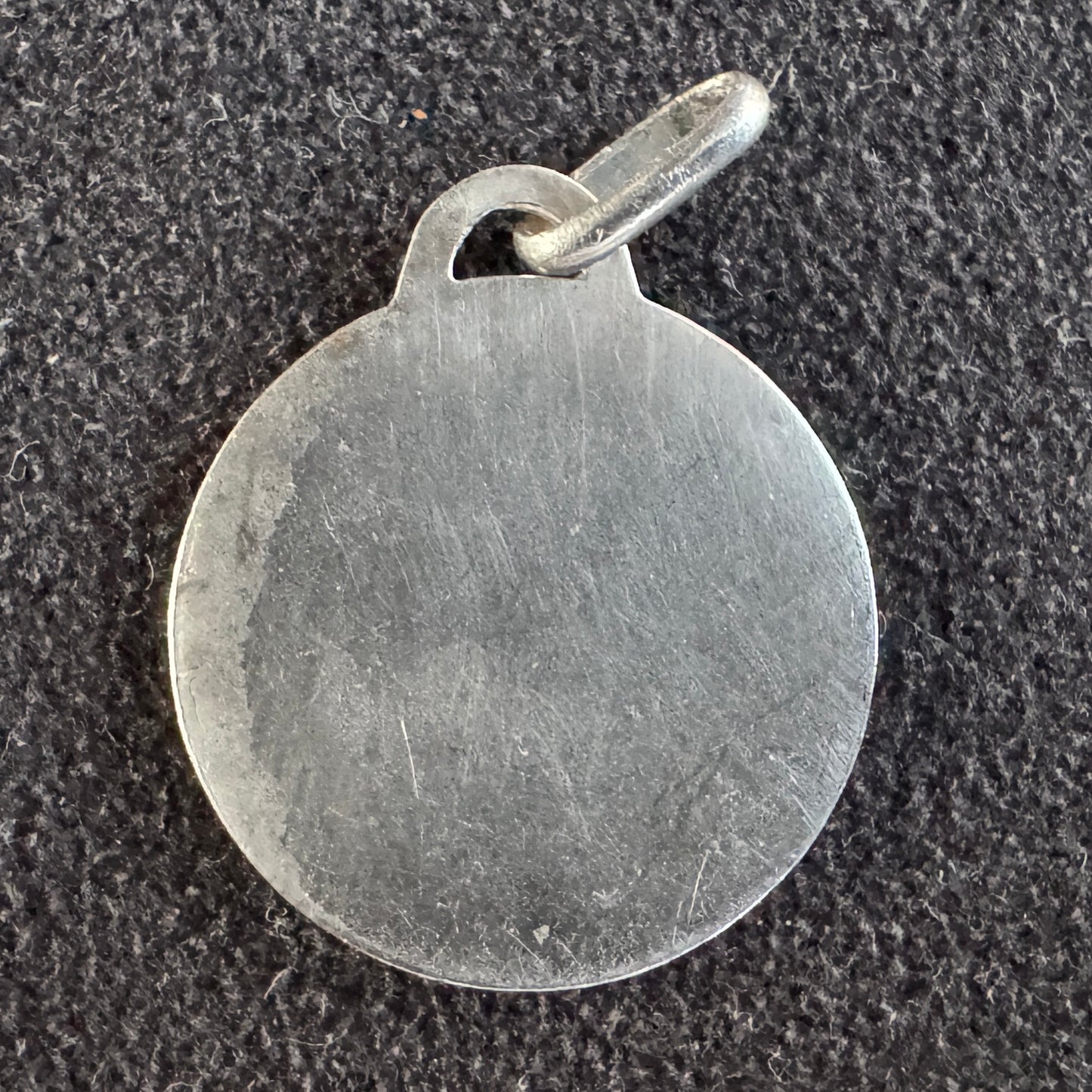 Médaille religieuse ancienne en argent « Saint Christophe »