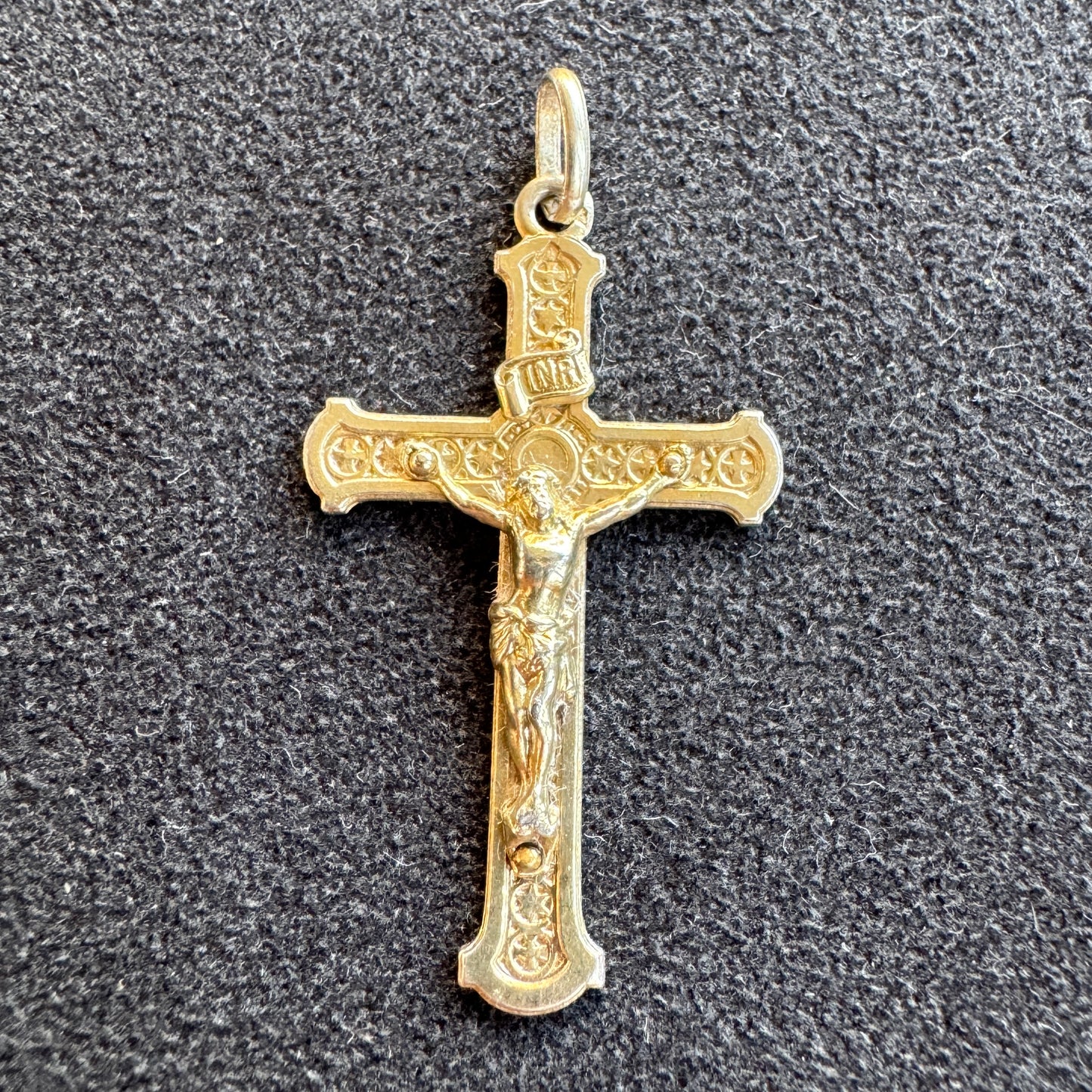Crucifix ancien - argent vermeil