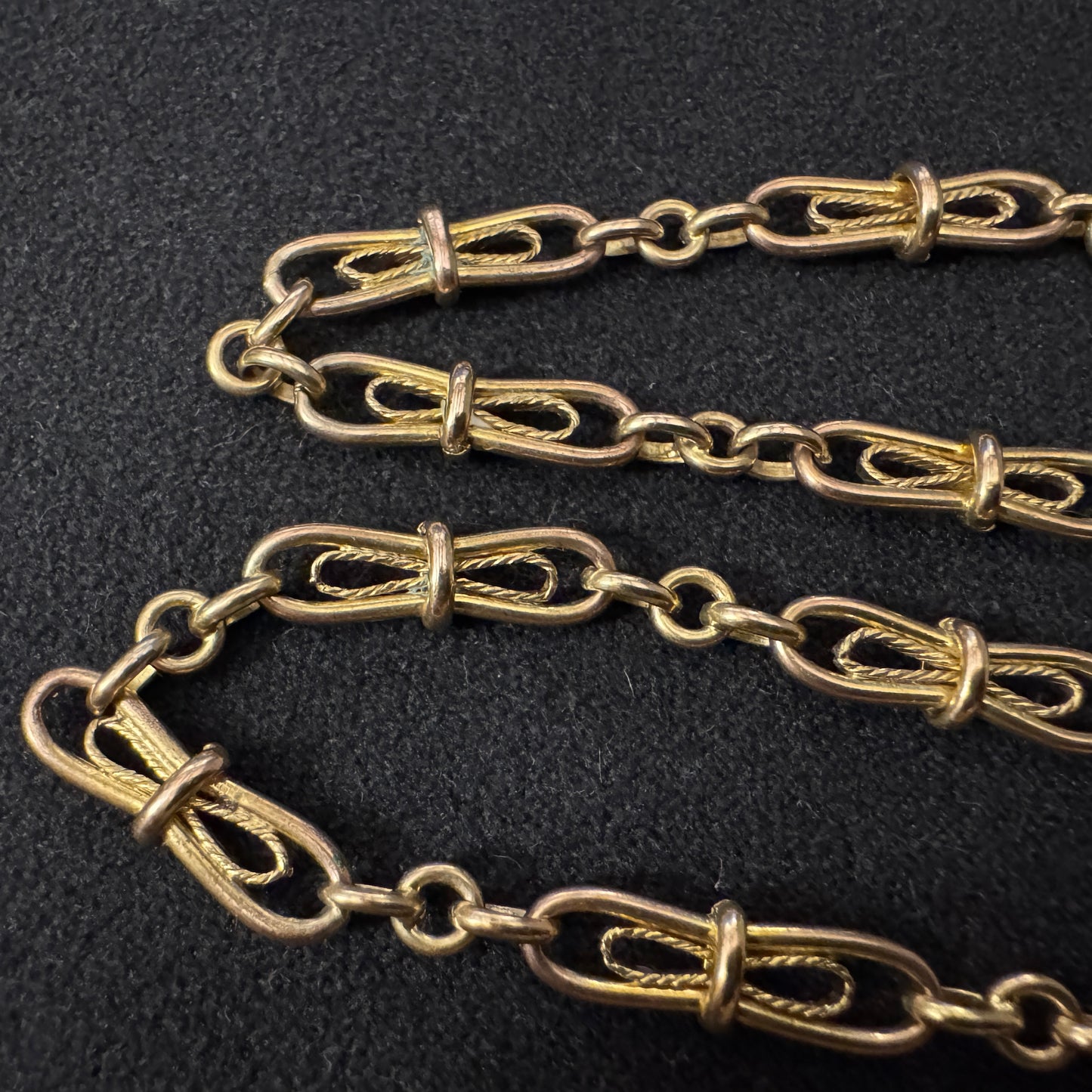 Chaine de montre à gousset ancienne - plaqué or