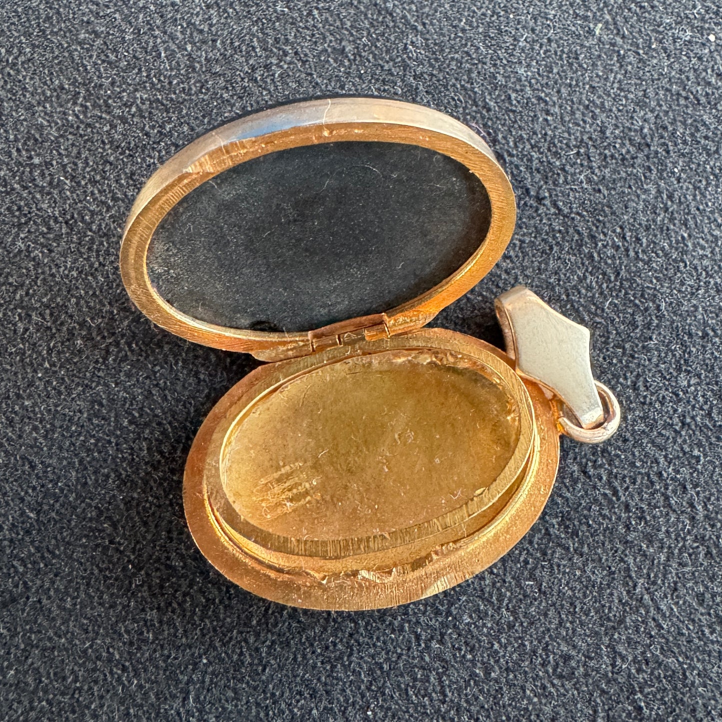 Médaillon ancien porte photo ou relique - Micro mosaïques