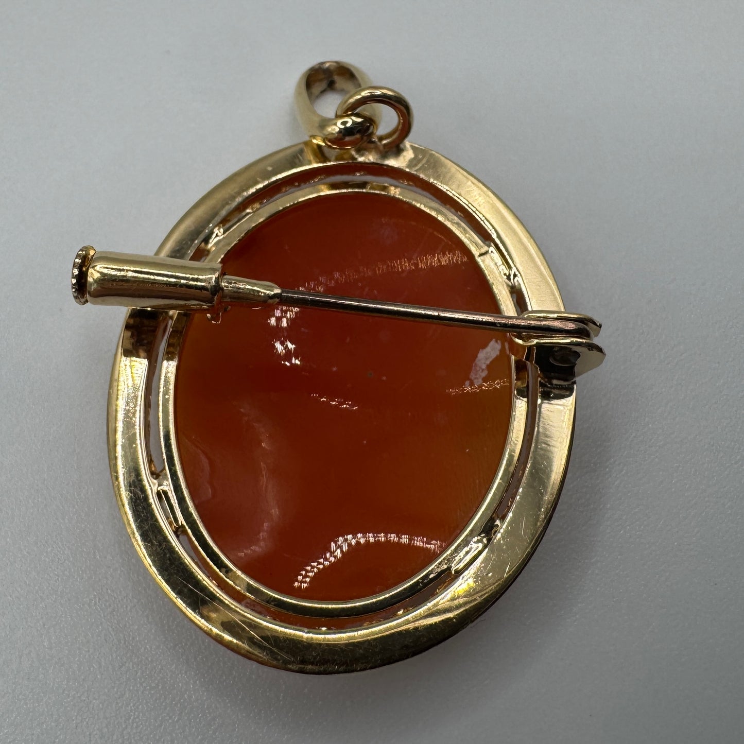 Broche ancienne plaqué or et Camée