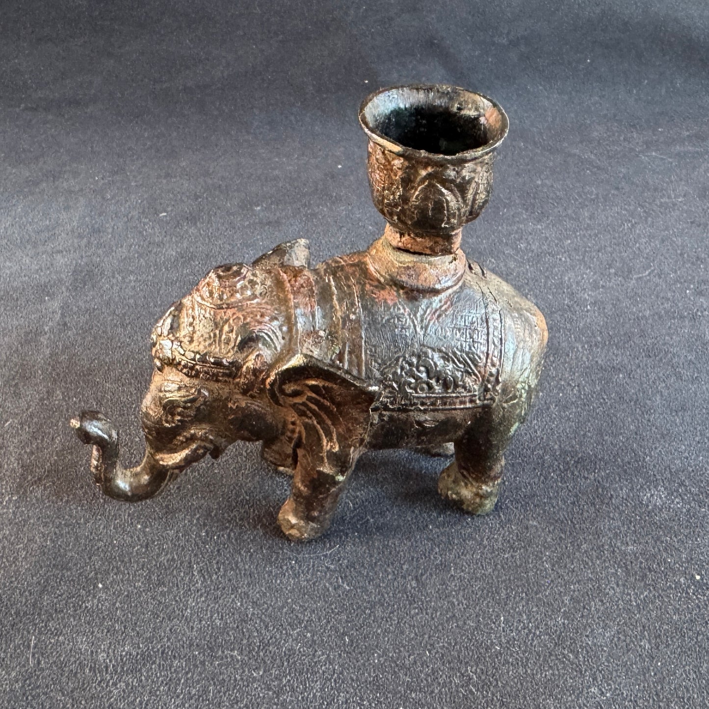 Chandelier Éléphant bronze ancien XIXeme
