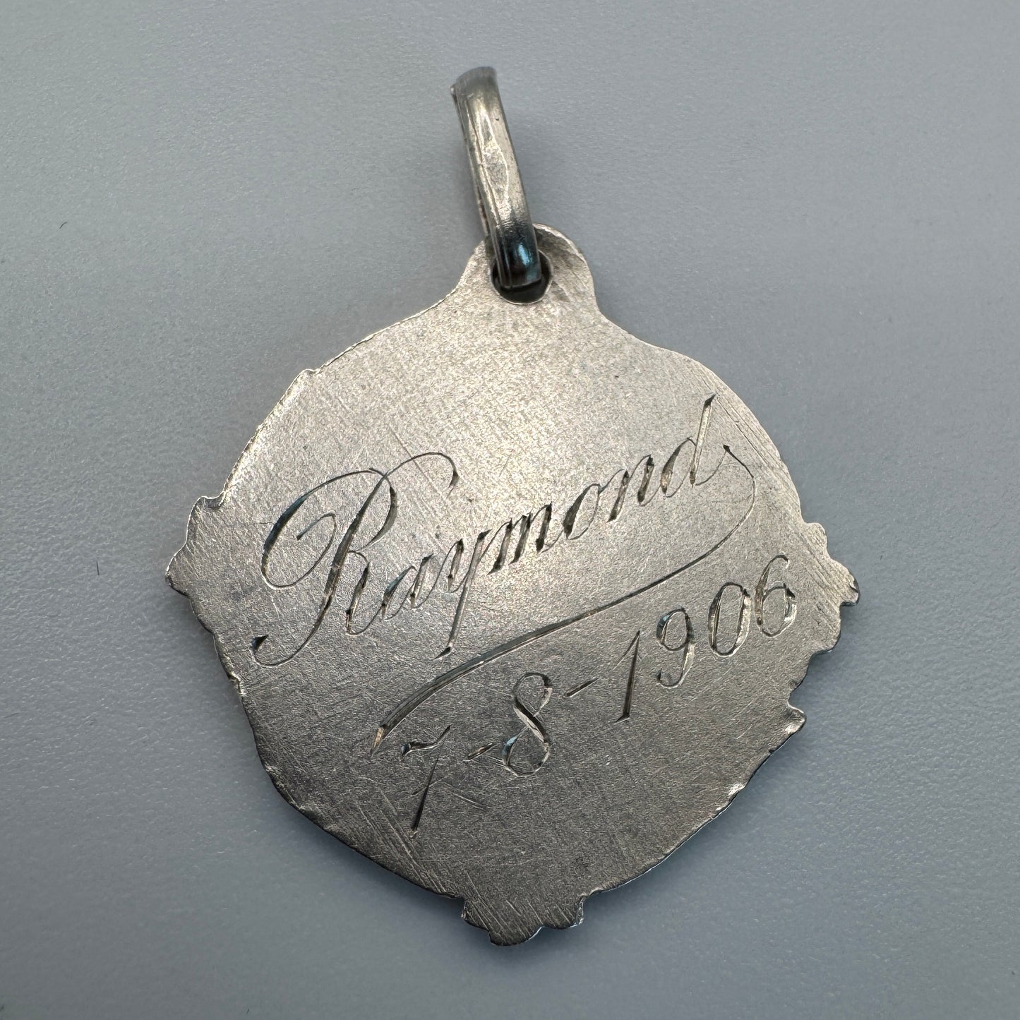 Médaille ancienne Art Nouveau - « angelots 1906 » - argent