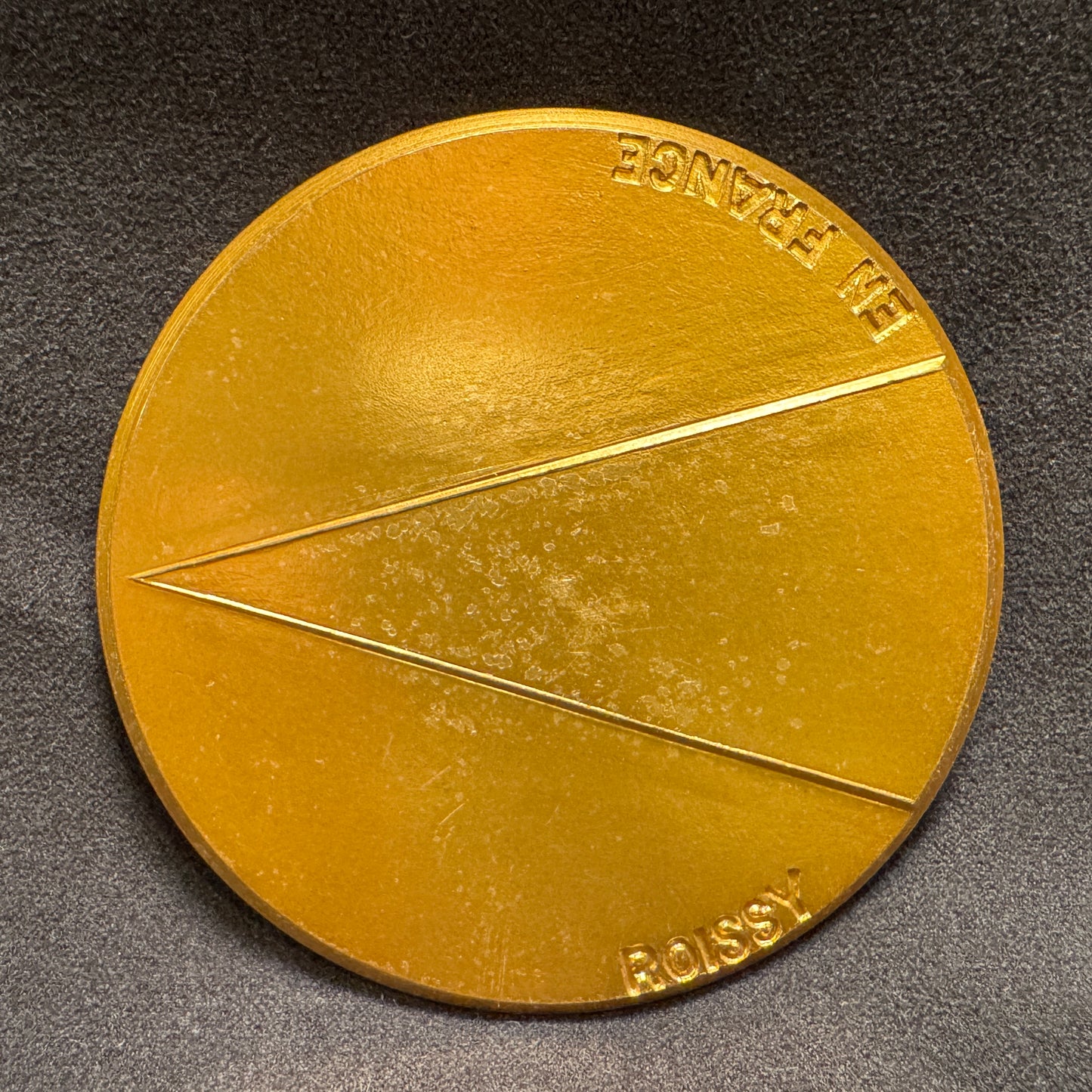 Médaille artistique en bronze « aéroport de Paris 1974 » - par emile gilioli