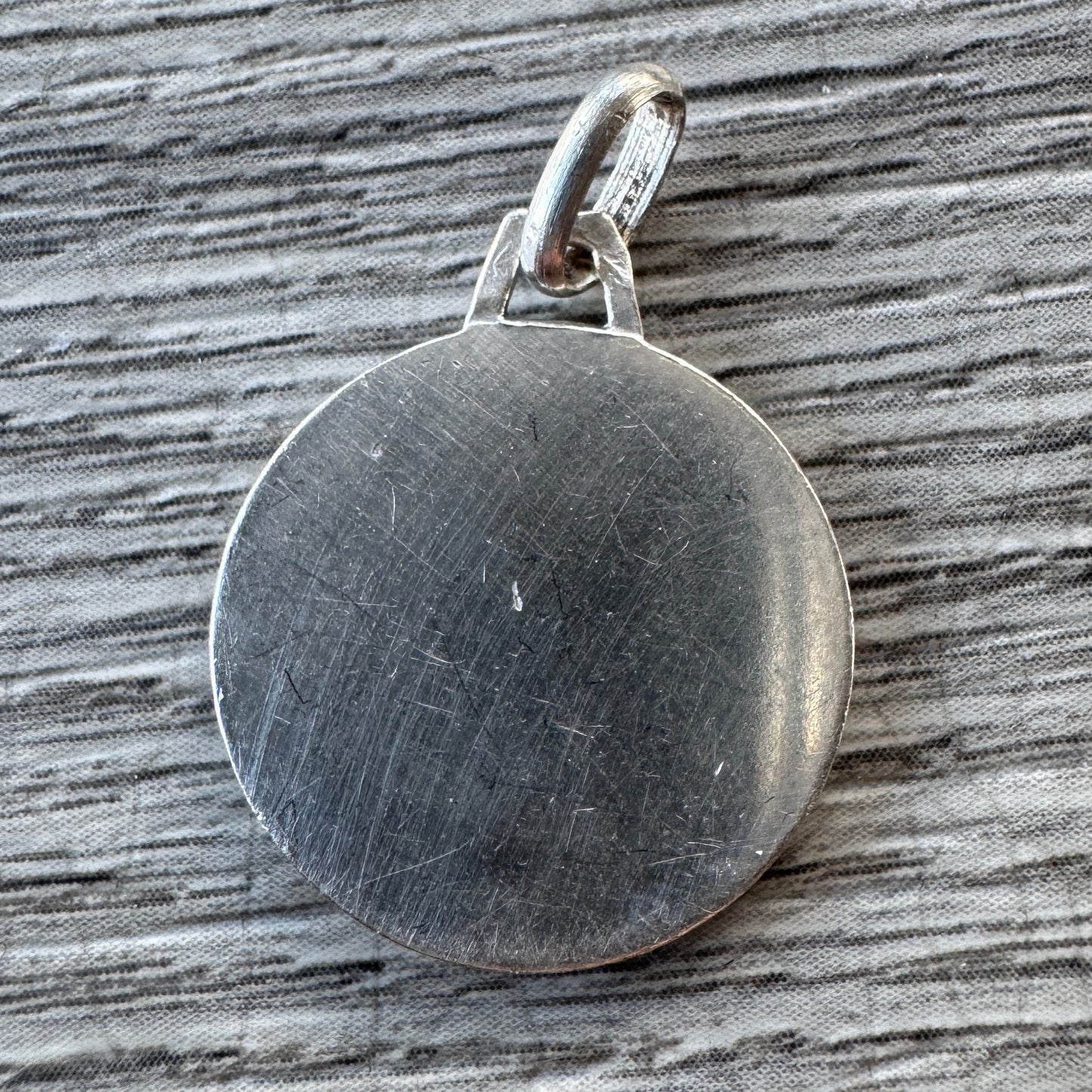 Médaille religieuse ancienne en argent « Saint Christophe »