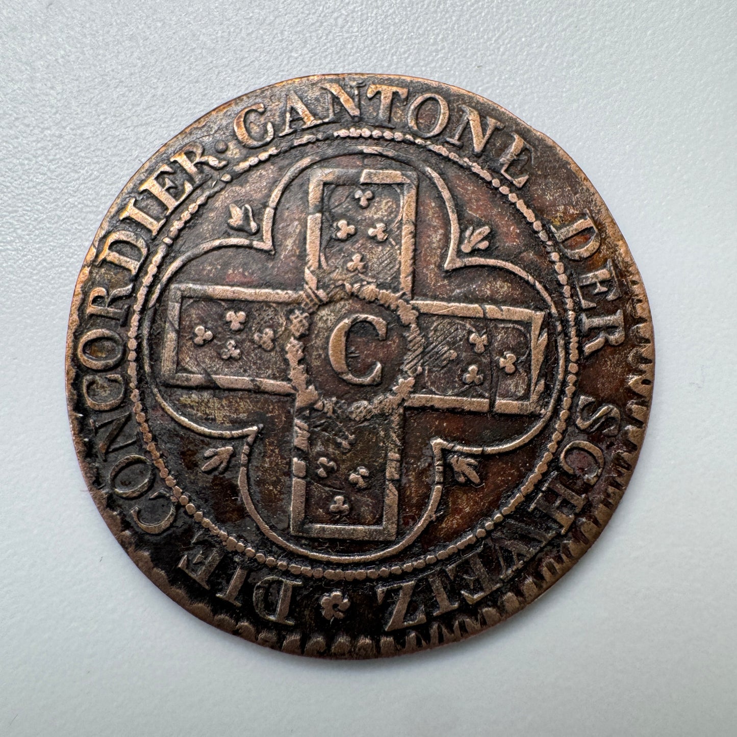 Monnaie ancienne Suisse - 1 batz Canton Aargau 1826