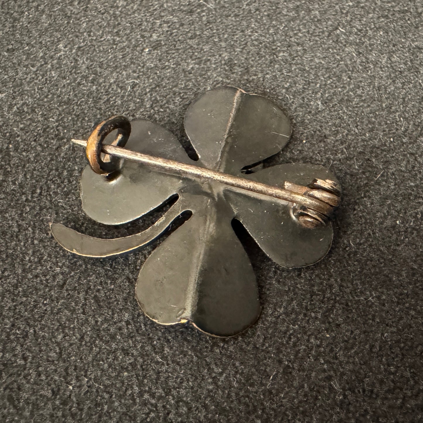 Broche ancienne vers 1900 - « trèfle à 4 feuilles - croix de Lorraine »