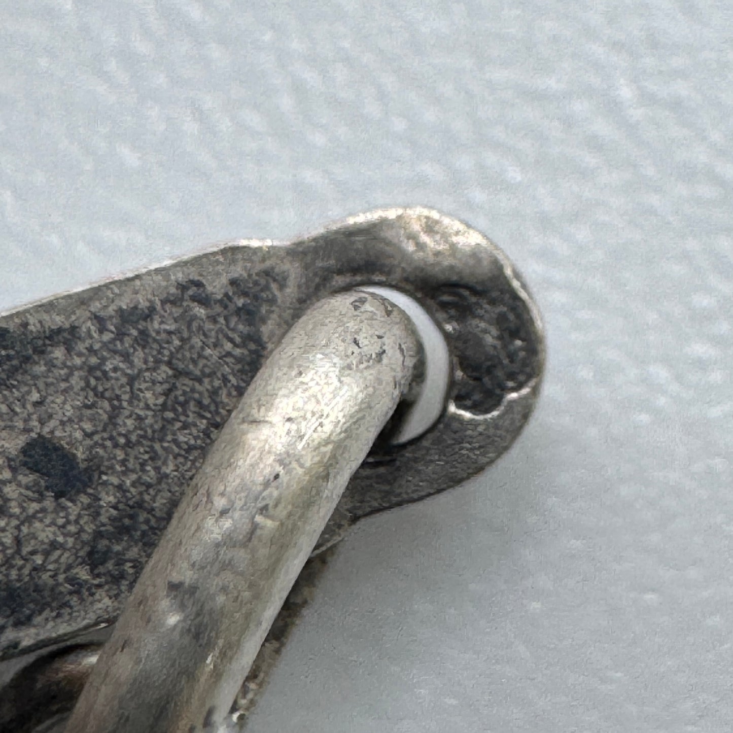Chapelet ancien en argent et perles en pâte de verre