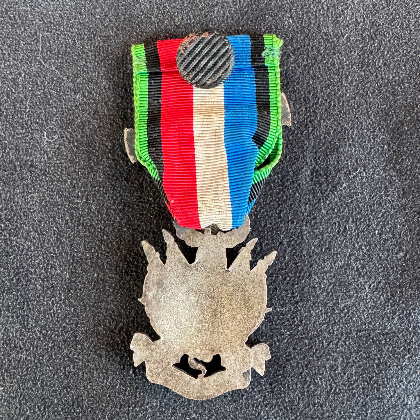 Médaille décoration militaire en bronze argenté - « Oublier…jamais ! 1870-1871 »