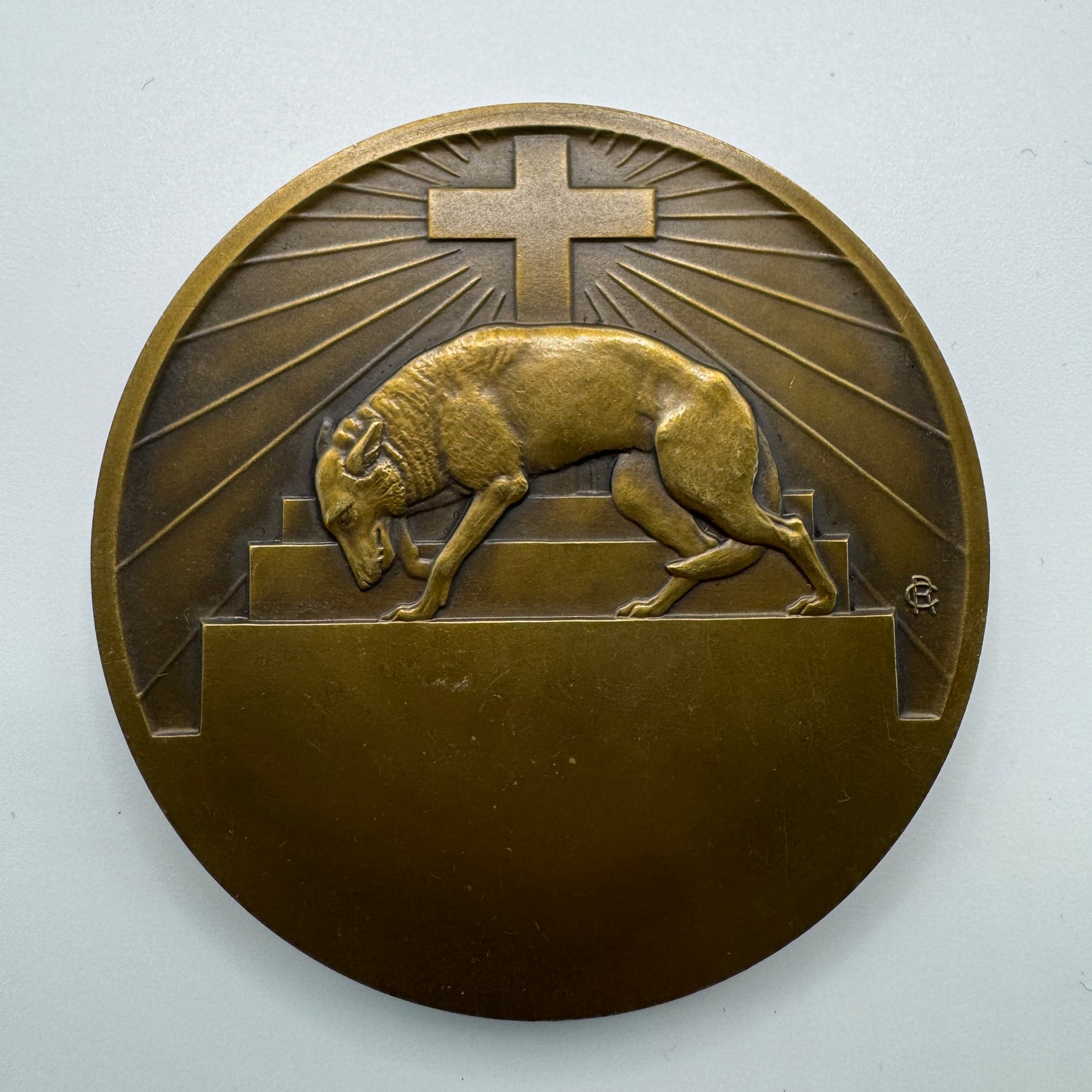 Médaille ancienne « Saint François D’Assise » par Cochet