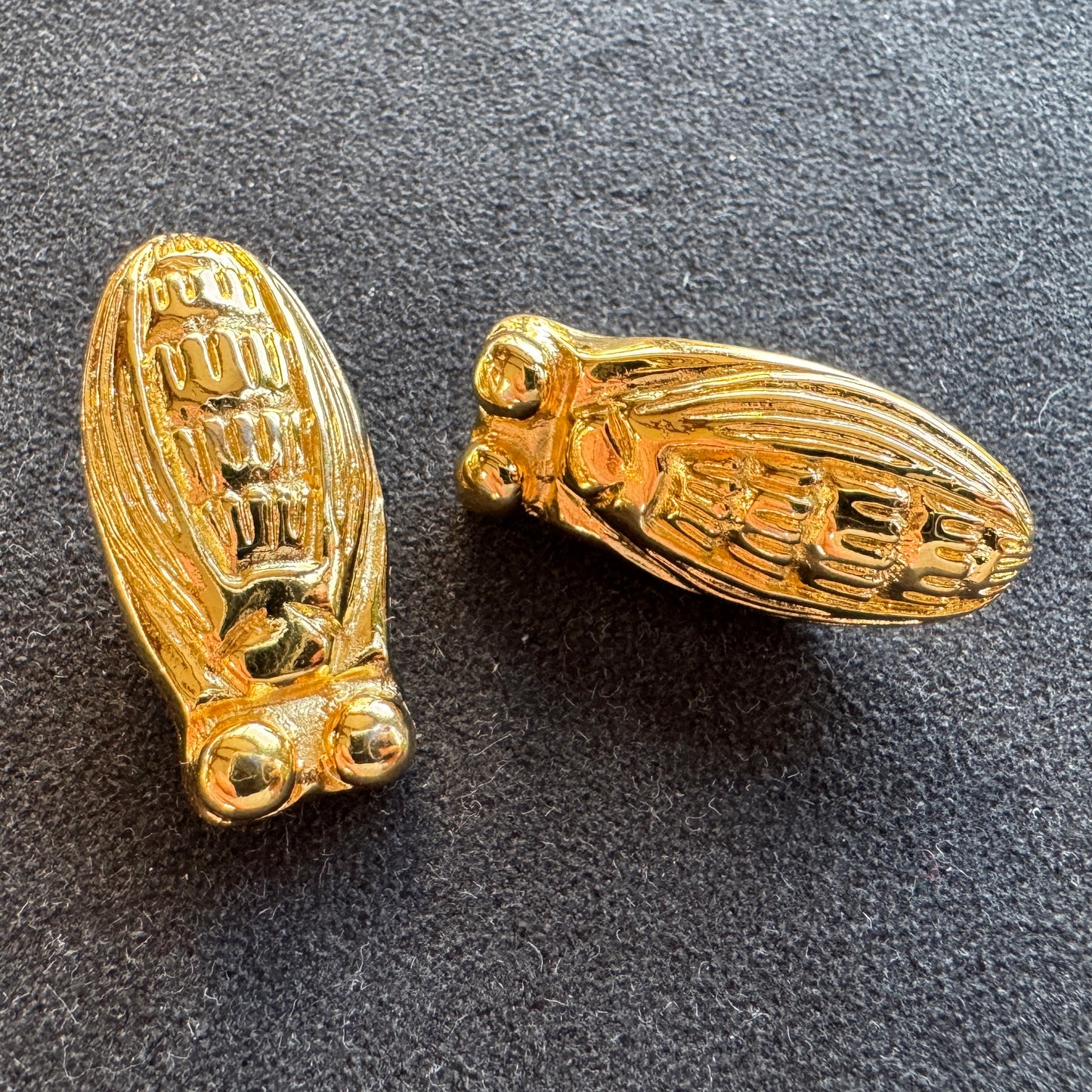 Clips d’oreilles Vintage CARON PARIS - « cigales »