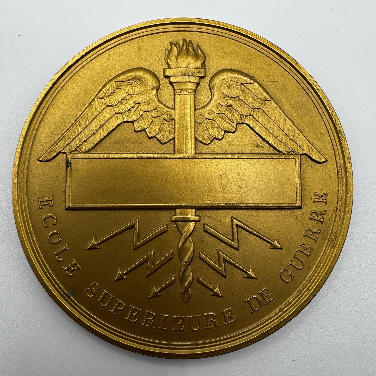 Médaille artistique en bronze « école supérieure de guerre »