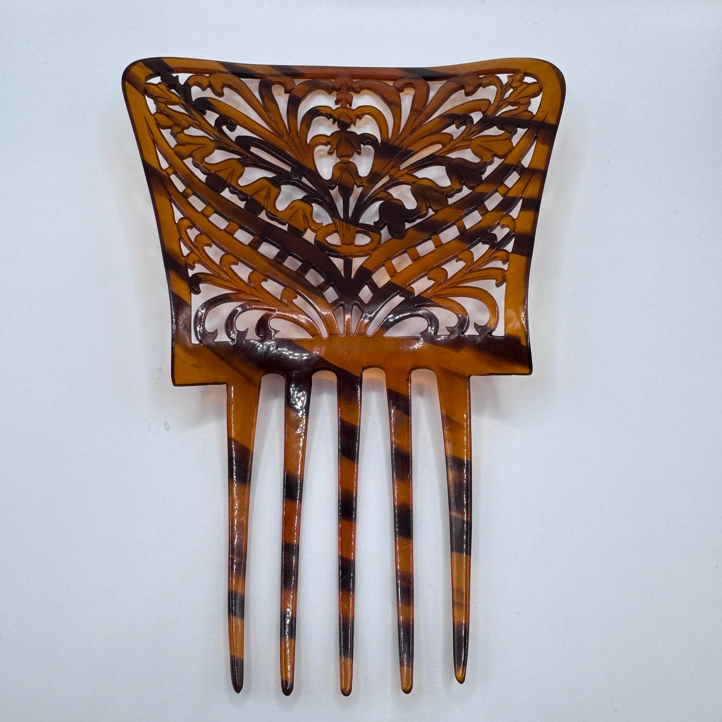 Peigne à cheveux art deco - celluloïd
