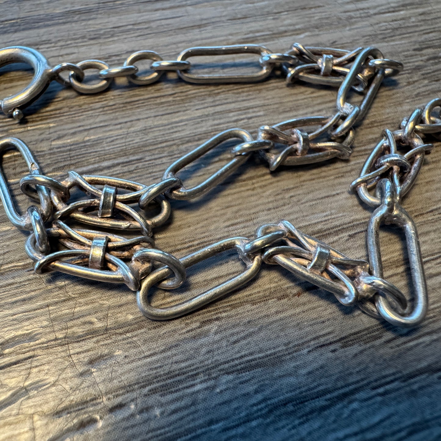 Chaine de montre à gousset ancienne - argent massif