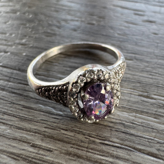 Bague en argent et brillants