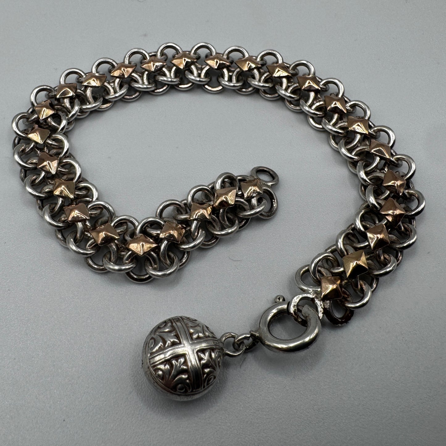 Bracelet ancien en argent vers 1900