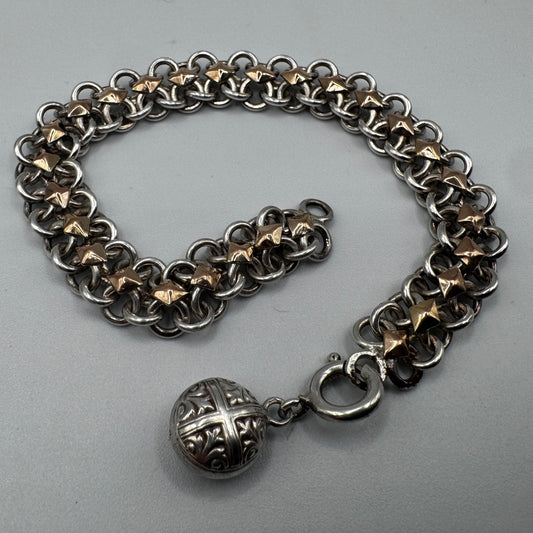 Bracelet ancien en argent vers 1900