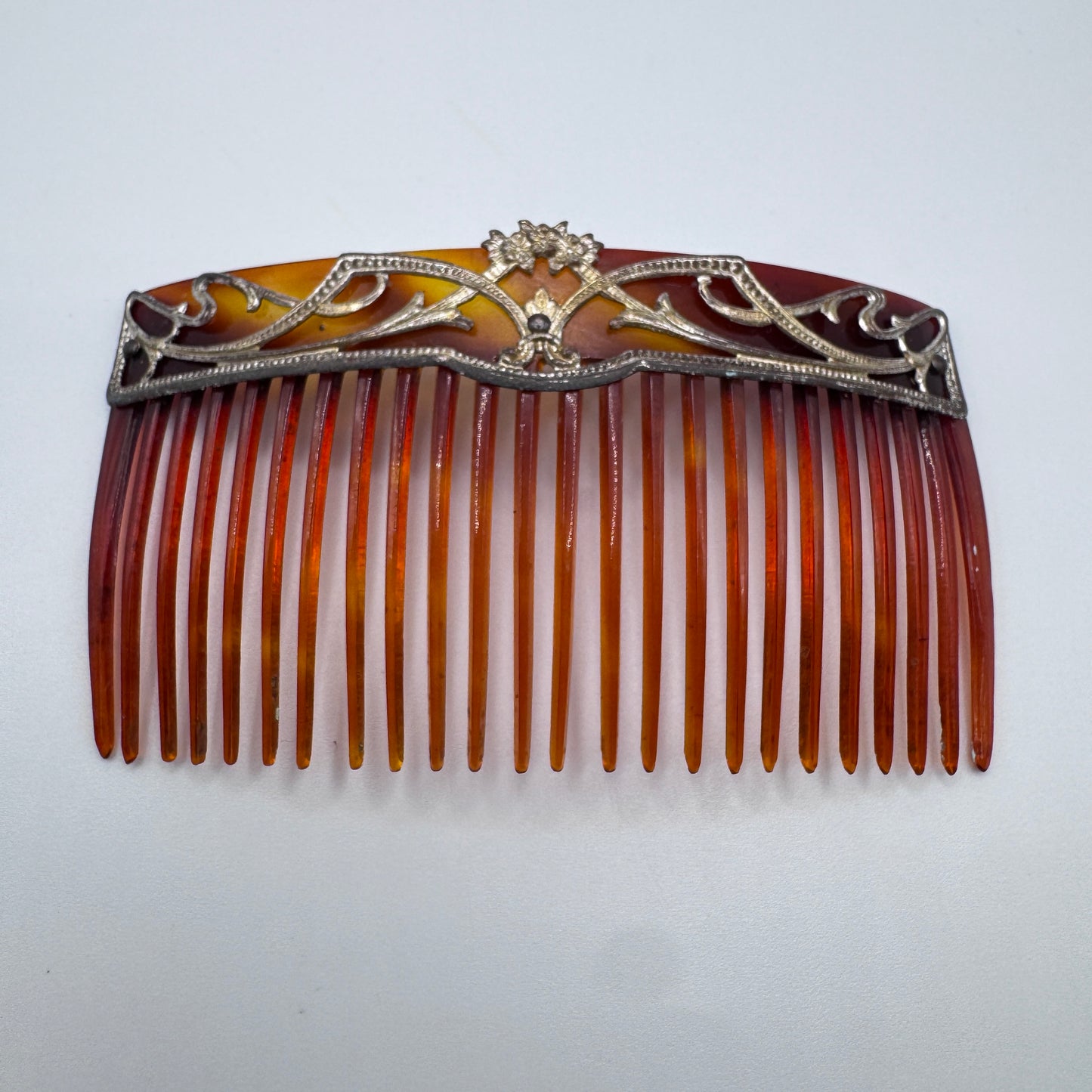 Petit Peigne à cheveux art deco - celluloïd