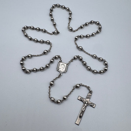 Superbe Chapelet ancien entièrement en argent