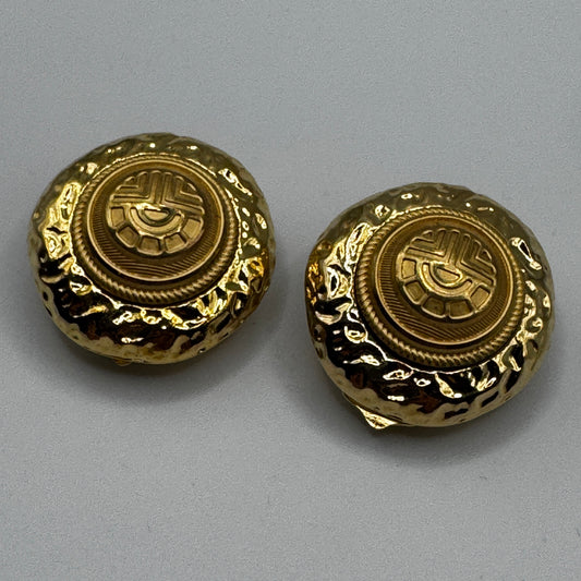 Clips d’oreilles Vintage - métal doré