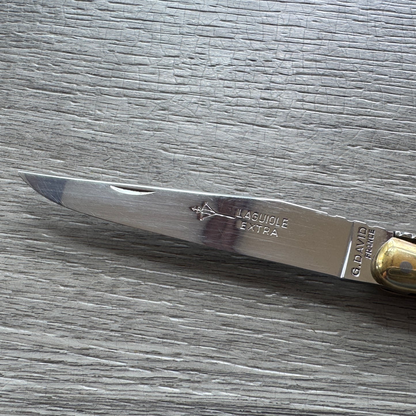 Couteau pliant laguiole G. David extra arbalète - Corne