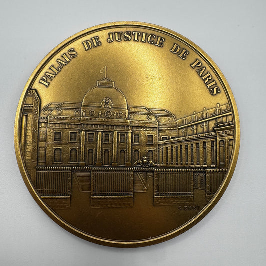 Médaille artistique en bronze « Palais de justice de Paris »