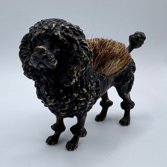 Superbe essuie plume en Bronze de Vienne XIXe - « Caniche royal »