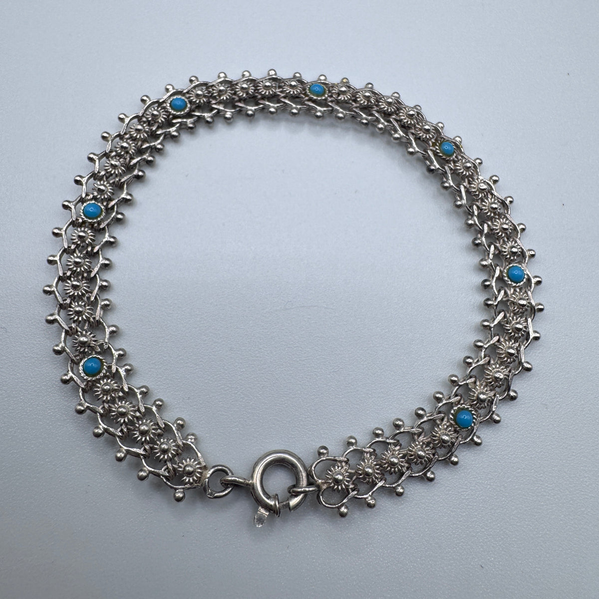 Bracelet Vintage en argent massif