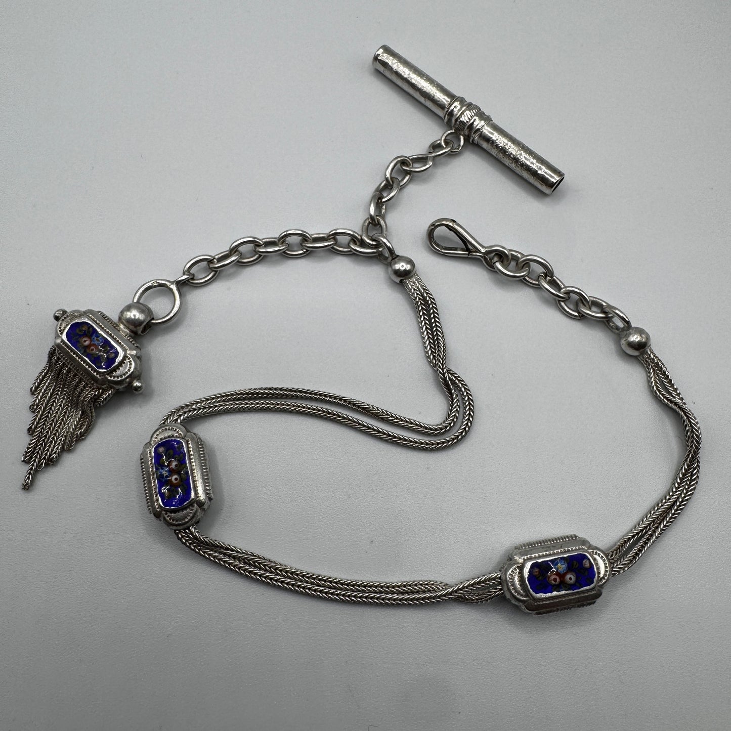 Châtelaine de montre à gousset XIXeme - argent massif