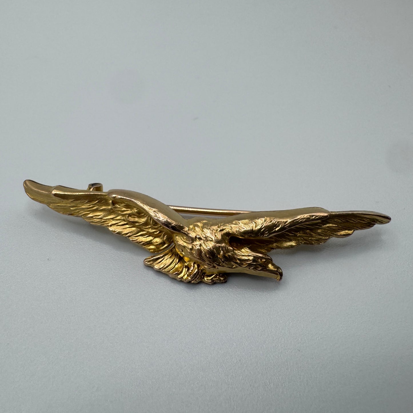 Broche ancienne « aigle » vers 1900 - plaqué or FIX