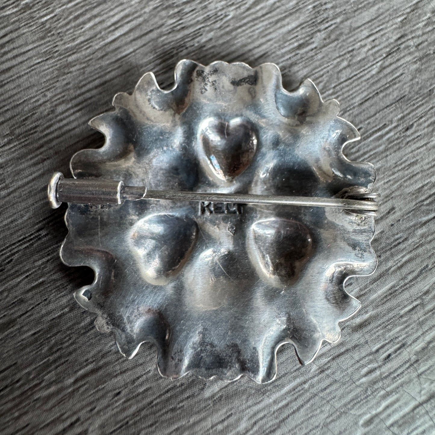 Broche ancienne bretonne KELT en argent