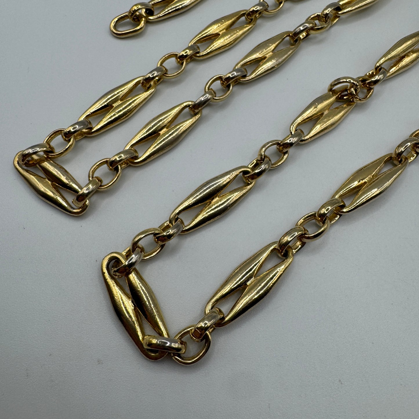 Collier vintage Grosse Germany plaqué or - Sautoir long élégant