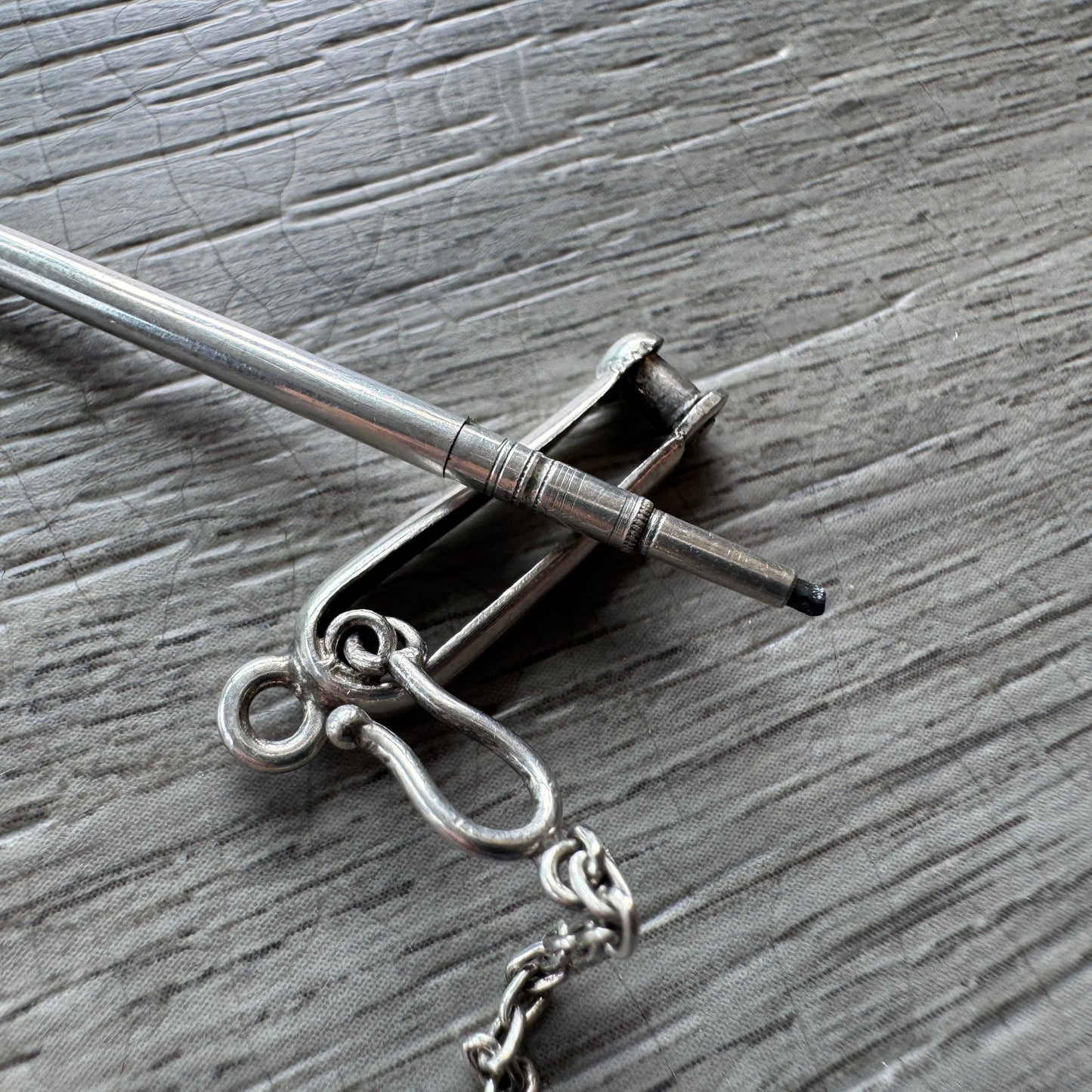 Porte mine ancien vers 1900 - argent massif