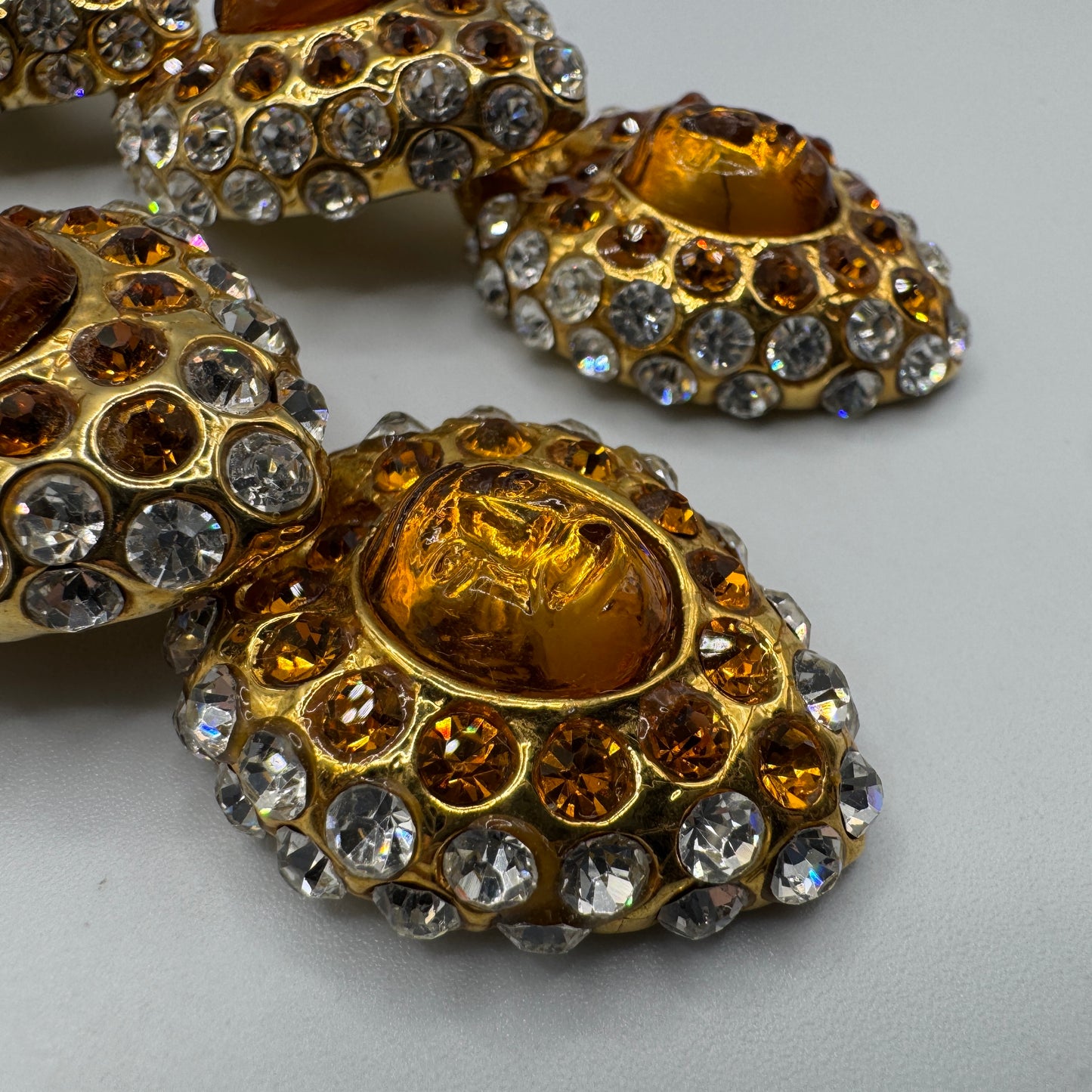 Over size Clips créateur ALEXIS LAHELLEC Paris 1980s - rare !
