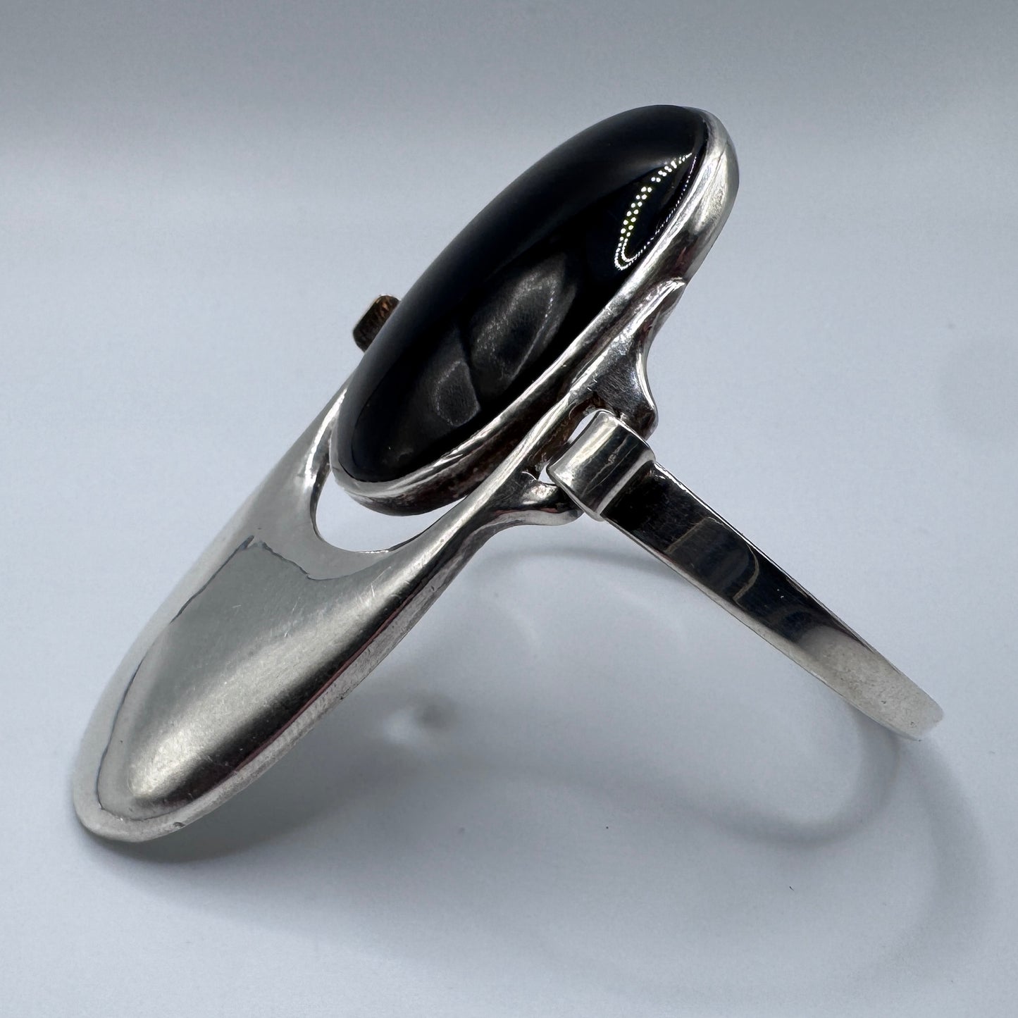 Superbe Bracelet en argent massif et agate