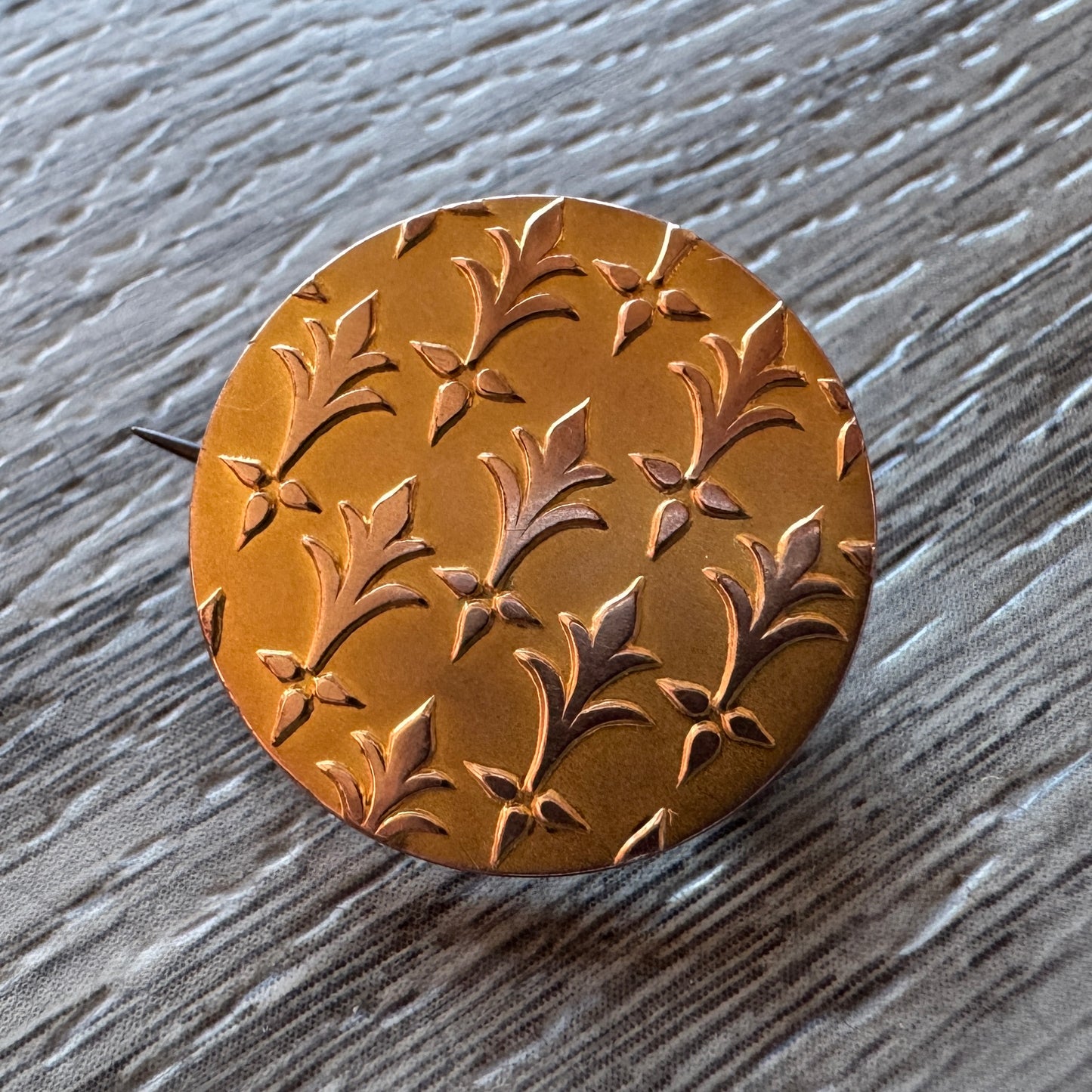 Broche ancienne en plaqué or - vers 1900
