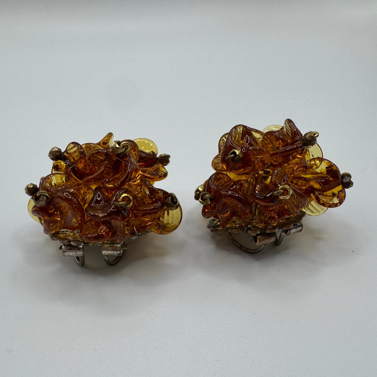 Clips d’oreilles Vintage - verre de Murano