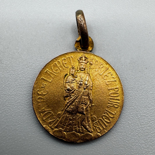 Médaille religieuse ancienne « notre Dame de Laghet »
