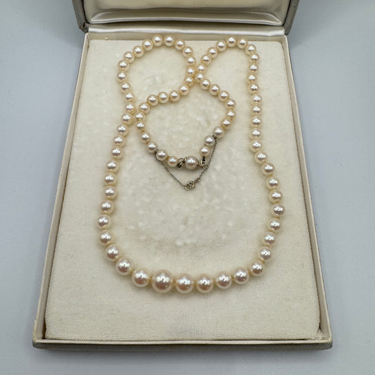 Superbe Collier de perles ancien - perles de culture et or 18 carats