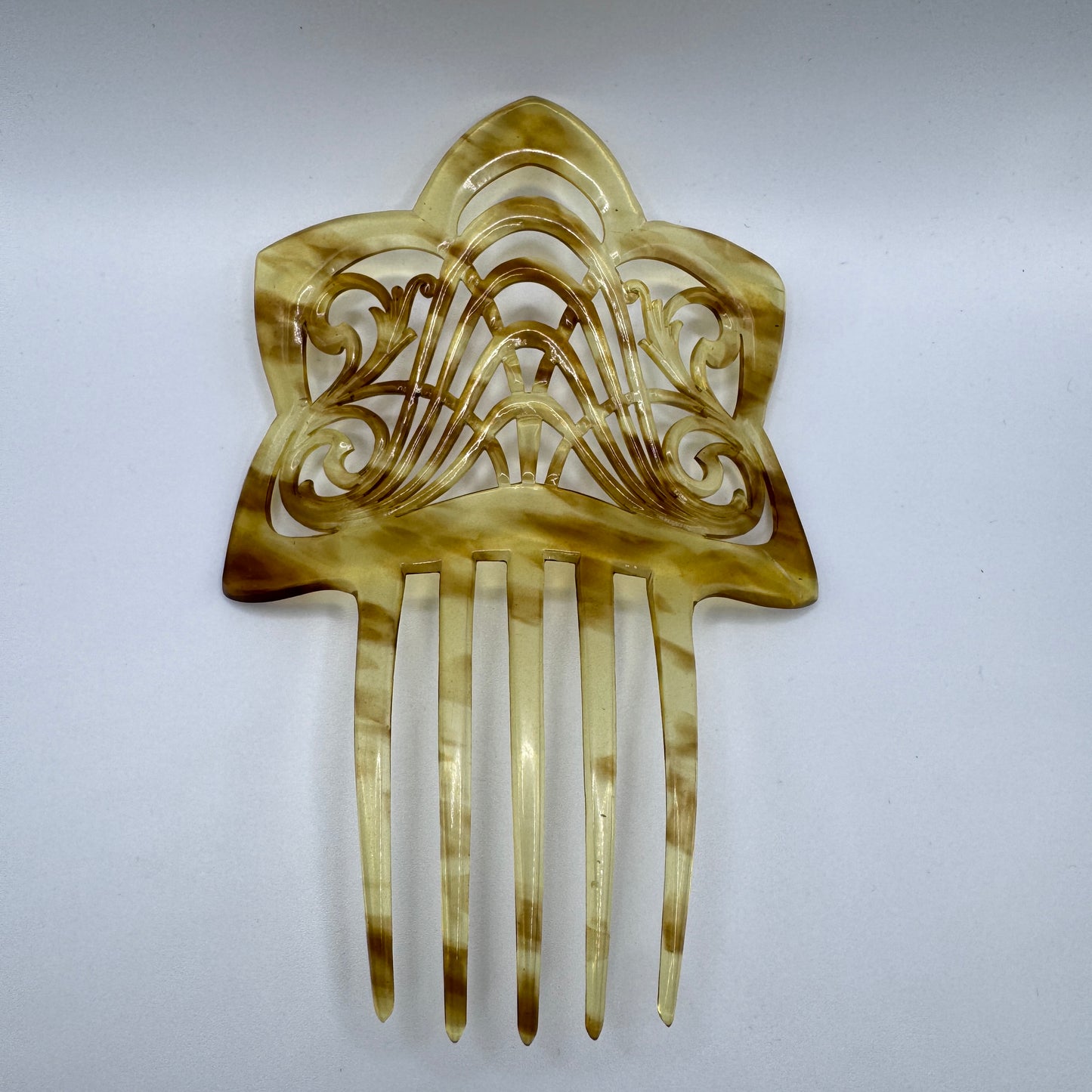 Peigne à cheveux art deco - celluloïd