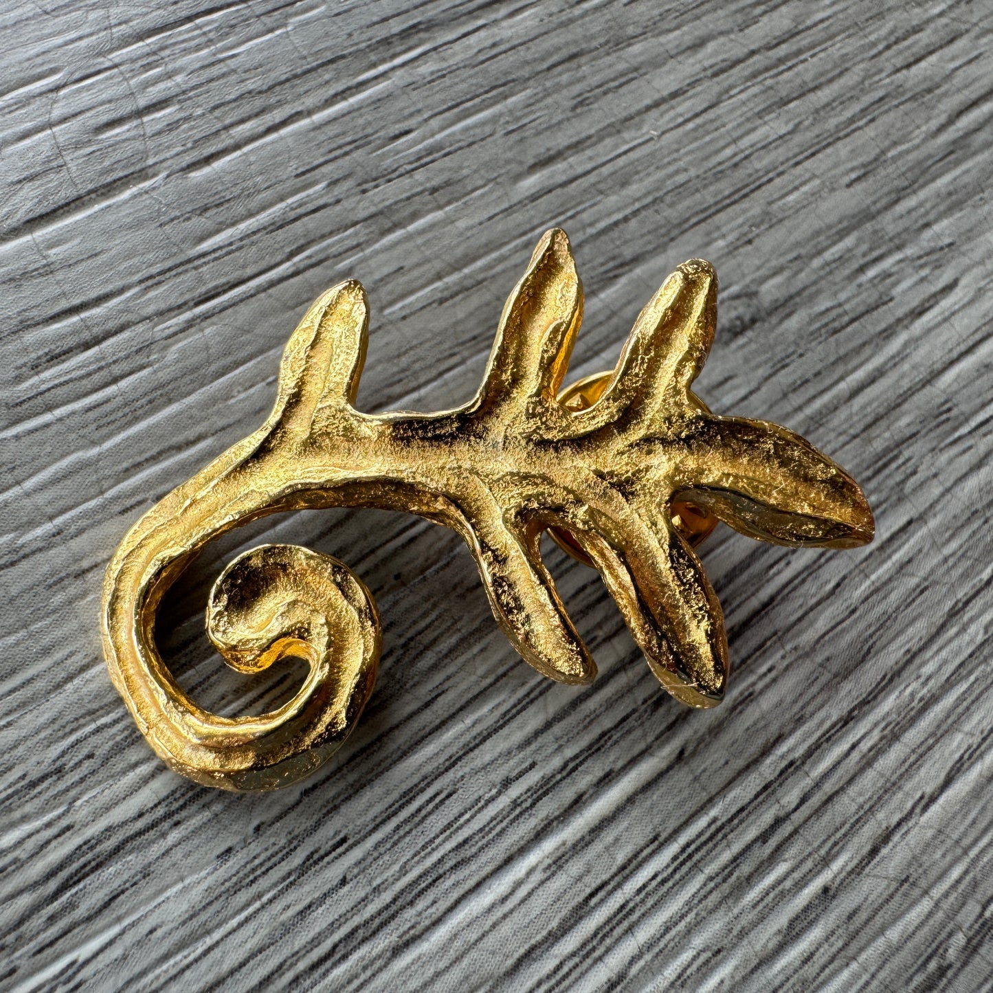 Broche créateur Vintage Valérie Viloin Labbé - plaqué or