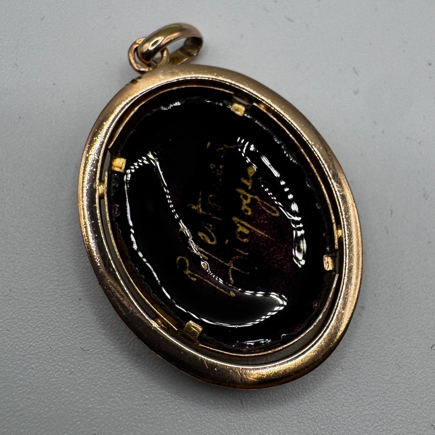 Superbe Pendentif en émaux sur cuivre - Limoges signé